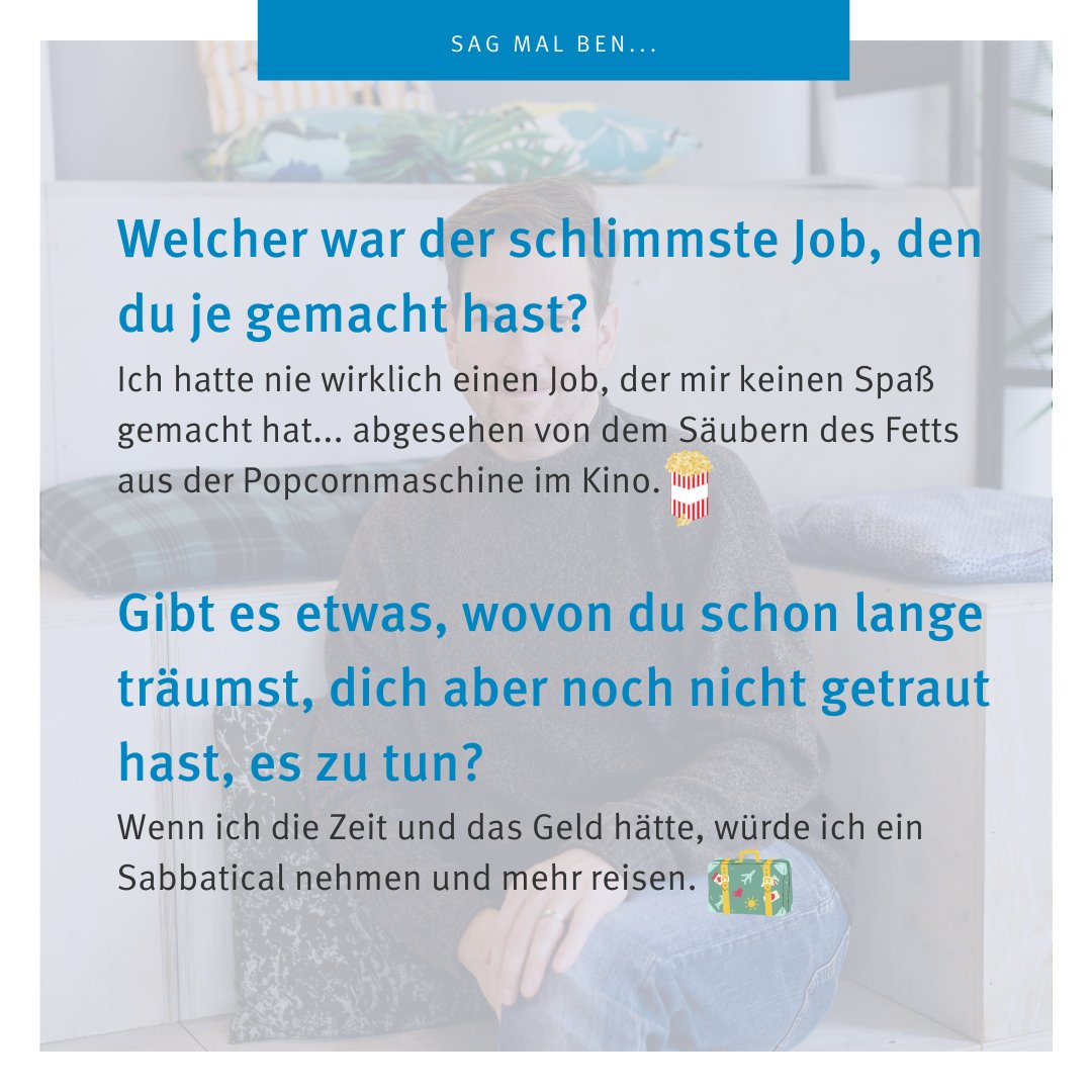 Die etwas andere Vorstellungsrunde 🤔
Sag mal Ben…

#sedadigital #team #münchen #sagmal #webdevelopment #programming #meetourteam #digitalagentur