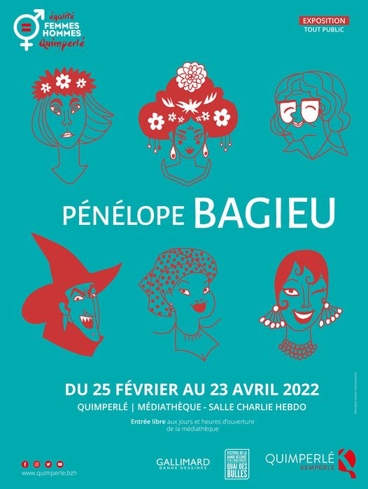 Expo sur <a href="/PenelopeB/">Pélénope Bagieu</a> à la Médeiathèque de <a href="/QuimperleVille/">Ville de Quimperlé, Kêr Kemperle</a>, on dit un grand OUI !
