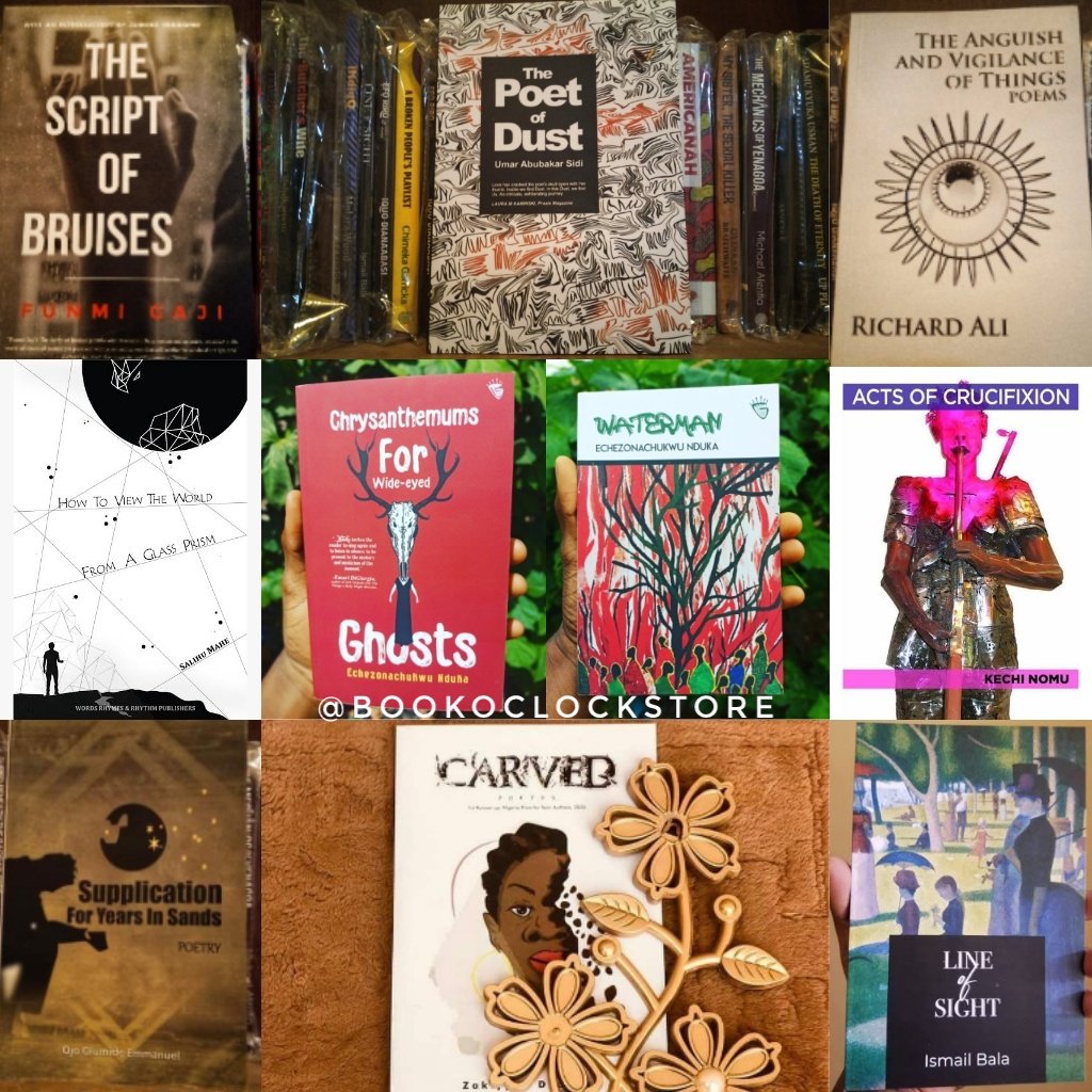 bookoclockstore's tweet photo. #TGIF What better way to enjoy Friday than to read some good poetry?

Here are ten African poetry collections you should definitely #addtoshelf.
All available at @bookoclockstore. Send a DM to order. https://t.co/77PtUQcrbA