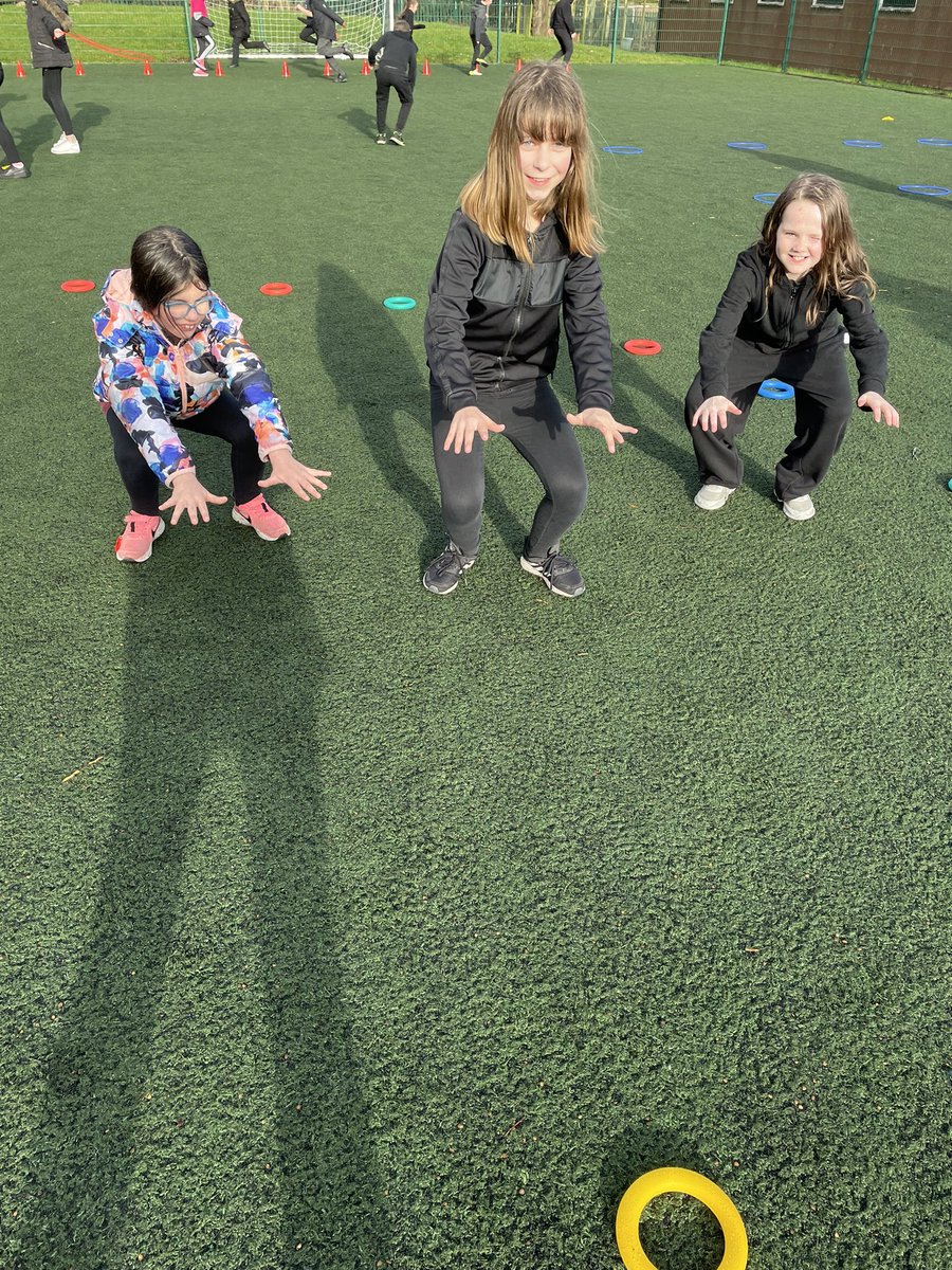 castlechurchps's tweet photo. Storm Eunice has not got the better of us! Enjoying some outdoor PE circuits in 5/6 this morning. The sun is even shining at the moment! https://t.co/agMHCEXsps