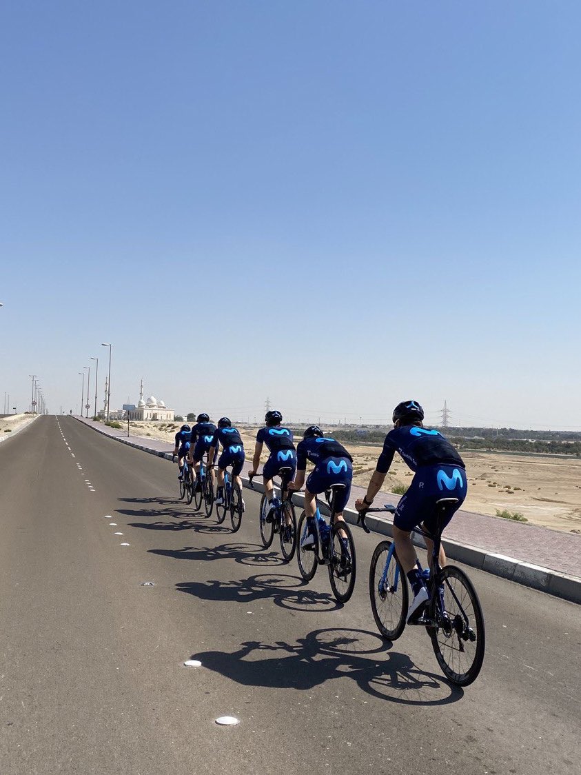 Movistar Team (@movistar_team) on Twitter photo 🚴♂️🚴♂️🇦🇪 Primer entrenamiento en los alrededores de Abu Dhabi, antes del <a href="/uae_tour/">UAE Tour Official</a> que arranca este domingo.
Ⓜ️ <a href="/Carlos_Verona/">Carlos Verona</a> <a href="/SergioSamitier/">Sergio Samitier</a> <a href="/alberttorresb/">Albert Torres B.</a> <a href="/MathiasNorsgaar/">Mathias Sunekær Norsgaard</a> Kanter <a href="/willbarta/">William Barta</a> <a href="/O_RodGar/">Oscar Rodriguez Garaicoechea</a>
#UAETour
📒 bit.ly/GuiaUAE22
📸 <a href="/pablopenkas/">pablo lastras garcia</a> 🚴♂️🚴♂️🇦🇪 Primer entrenamiento en los alrededores de Abu Dhabi, antes del <a href="/uae_tour/">UAE Tour Official</a> que arranca este domingo.
Ⓜ️ <a href="/Carlos_Verona/">Carlos Verona</a> <a href="/SergioSamitier/">Sergio Samitier</a> <a href="/alberttorresb/">Albert Torres B.</a> <a href="/MathiasNorsgaar/">Mathias Sunekær Norsgaard</a> Kanter <a href="/willbarta/">William Barta</a> <a href="/O_RodGar/">Oscar Rodriguez Garaicoechea</a>
#UAETour
📒 bit.ly/GuiaUAE22
📸 <a href="/pablopenkas/">pablo lastras garcia</a>