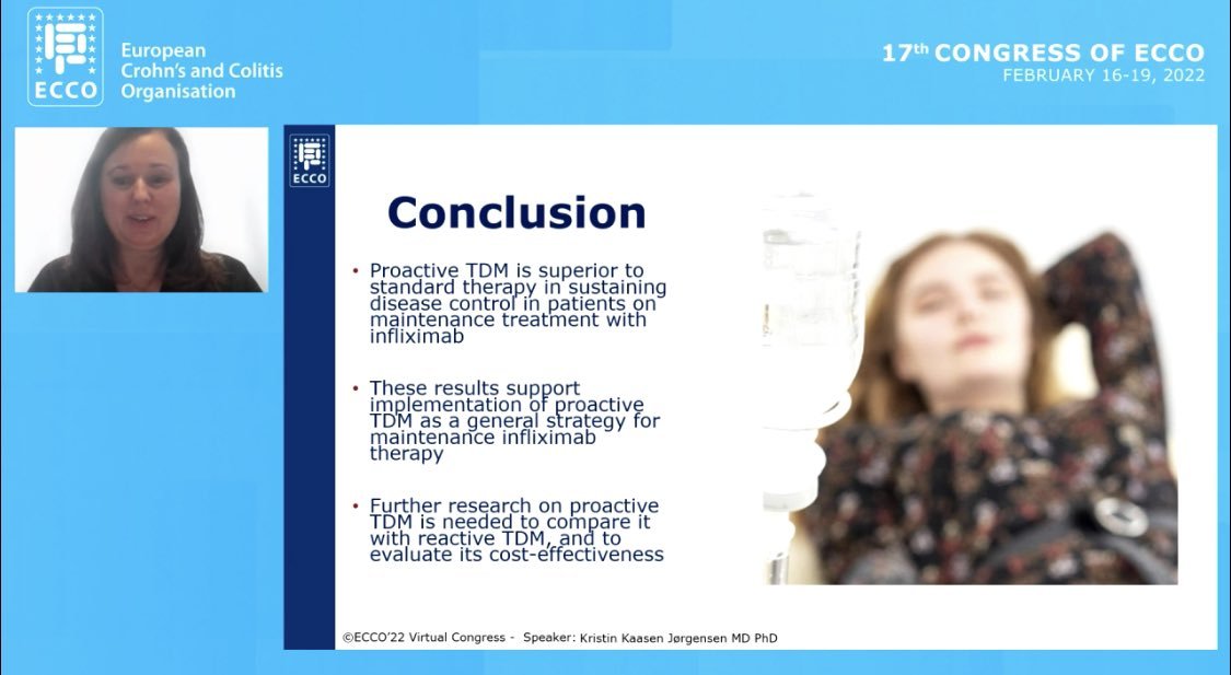 (too?) optimistic proactive TDM part 2
nice study but 🚨 conclusion NOR-DRUM B
#ECCO2022 

-open label
-no objective markers (PRO + patient-physician
consensus)
-small numbers
-similar TL

@ibdkliniek provides just the opposite (too?) negative conclusion
academic.oup.com/ecco-jcc/advan…