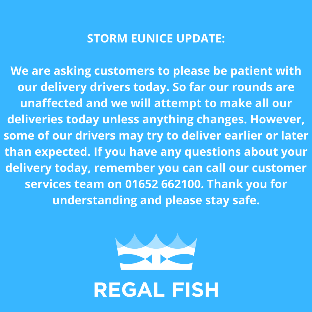 Storm Eunice update for anyone expecting delivery today.