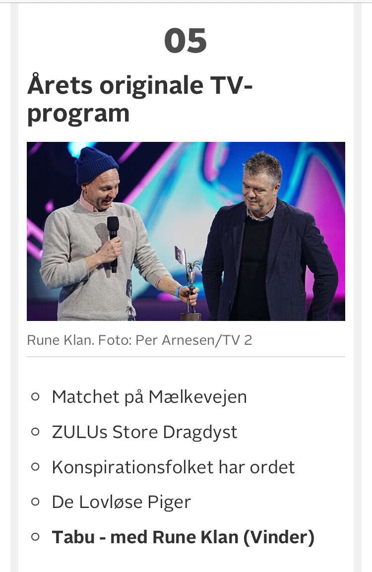 Årets ORIGINALE TV-program er 
et købt format. 
Præmissen er 1:1 det samme som DR-serien “Det er ikke sjovt, Simon”