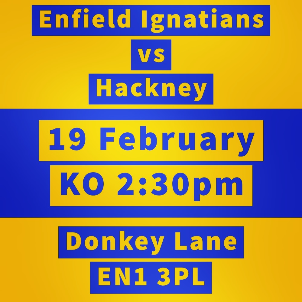 EIRFCDodo's tweet photo. Saturday 19 February:
EIRFC 1st XV vs @Hackneyrugby (H)
Kickoff 2:30pm. Supporters welcome. Get down to Donkey Lane! π΅π‘ π π»
#eirfc #eirfcfamily #enfield #londonrugby #northlondonrugby #northlondon #middlesexrugby #grassrootsrugby https://t.co/RBKlH5glKc