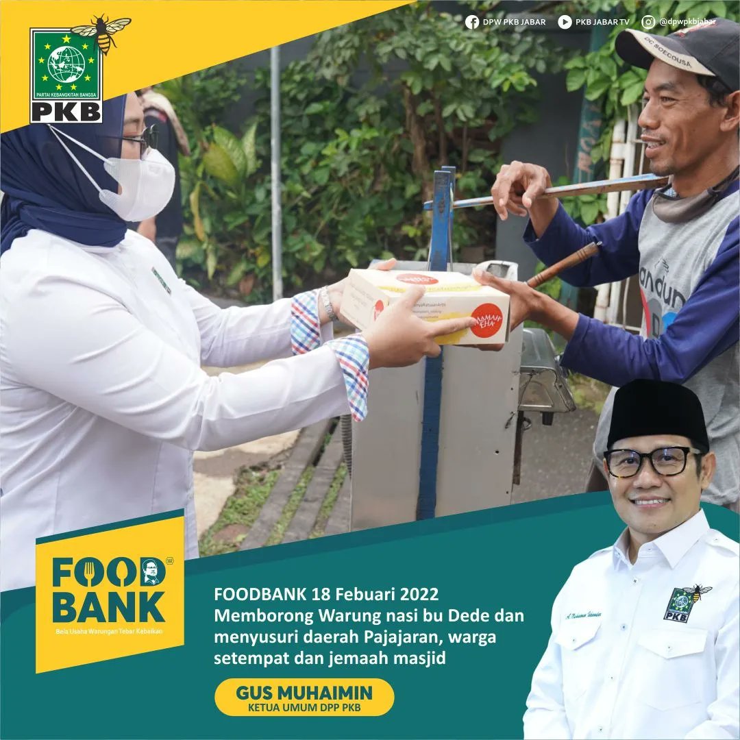 giat foodbank kita kali ini dilakukan di daerah Padjajaran Kota Bandung, tepatnya warung nasi ibu Dede Sederhana. 
#gusmuhaiminpresiden2024 #cakimin   #giveaway #food #makanan #bagimakanan #padjajaran #bandunghits
<a href="/cakiminow/">A Muhaimin Iskandar</a> <a href="/emhasanuddin/">M Hasanuddin Wahid</a> <a href="/dpp_pkb/">DPP PKB</a> <a href="/syaifulhooda/">Syaiful Huda</a> <a href="/AcepJamaludin17/">Acep Jamaludin</a>