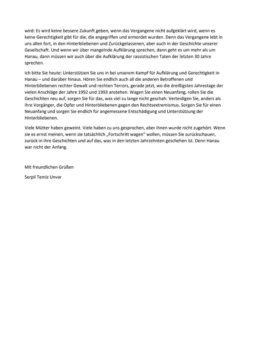 Habe einen offenen Brief an die neue Bundesregierung geschrieben. Ich hoffe, diesmal werde ich gehört! 

Link zum offenen Brief:
drive.google.com/file/d/1Y2LJXX…