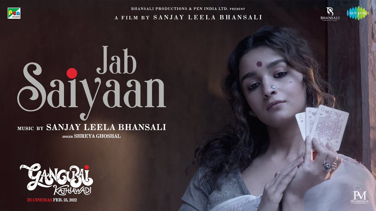 globalhot20's tweet photo. Watch Gangubai Kathiawadi’s “Jab Saiyaan”- A Romantic Music Video on https://t.co/wujyOQIDCd 
 #globalhot20 #GangubaiKathiawadi #JabSaiyaan  #aliabhatt #SanjayLeelaBhansali Hot#2 https://t.co/BQAlEtcrFv