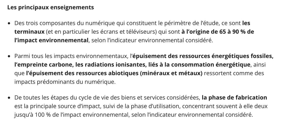 GreenframeI's tweet photo. L'ADEME et l'ARCEP ont publié le mois dernier une étude rigoureuse sur l'impact environnemental du numérique. A lire! #GreenIT #SobrieteNumerique https://t.co/8ZvWz9fcvS https://t.co/D70OlynoDM