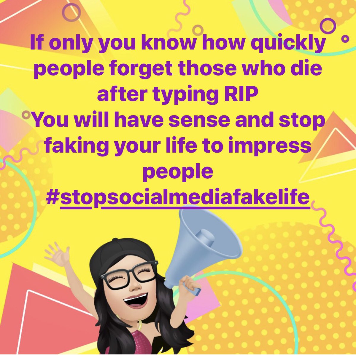 FaioJessica's tweet image. No to social media fake life✊✊✊✊