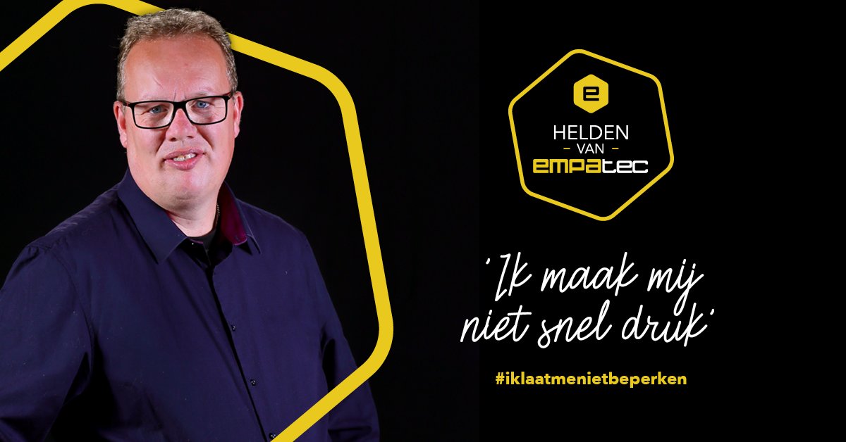 Deze maand in de column: Bennie Koenen werkt via <a href="/Empatec/">Empatec</a> Facilitaire Services als schoonmaker bij <a href="/duurzaamschoner/">Rooth Multiservice</a>. Hij heeft een leuke baan én een gezin. Meer kan hij zich niet wensen! empatec.nl/helden-van-emp… #iklaatmenietbeperken #heldenvanempatec #wijgeloveninwerk