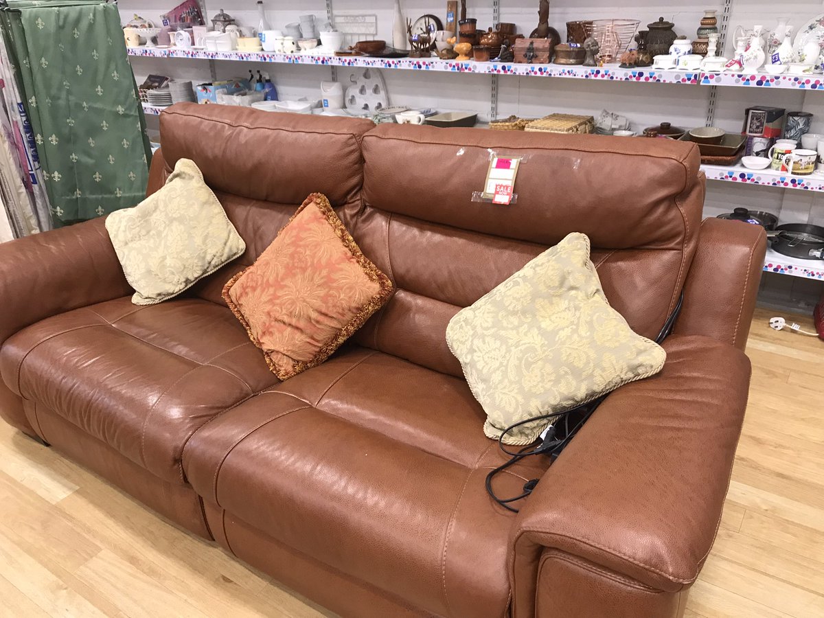Stunning electric recliner sofa in store. Pop by and test it out <a href="/CRUKWisbech/">CRUK Wisbech Store</a>.  #home #relax #sofa #Electrical #furniture #Funding #research