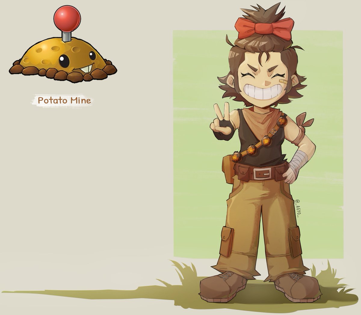 _agyo_'s tweet photo. Potato Mine as human! (Redraw + Redesign)

#digitalart #characterart #originaldesign https://t.co/fjcH62s5DW