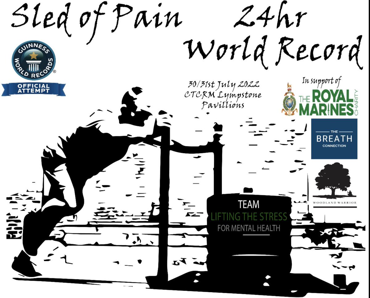 Commando Training (@commandotrg) on Twitter photo On the 30/31 July at CTCRM sports pavilion, there will be a Guinness World Record attempt at a 24 hour Sled push/pull, this is all part of the Commando 80 challenge. justgiving.com/crowdfunding/s… m.facebook.com/LiftingTheStre… instagram.com/lifting_the_st…
<a href="/GWR/">Guinness World Records</a> #Commando On the 30/31 July at CTCRM sports pavilion, there will be a Guinness World Record attempt at a 24 hour Sled push/pull, this is all part of the Commando 80 challenge. justgiving.com/crowdfunding/s… m.facebook.com/LiftingTheStre… instagram.com/lifting_the_st…
<a href="/GWR/">Guinness World Records</a> #Commando