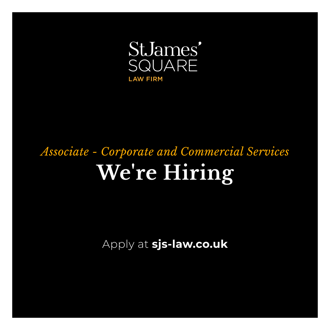 We are recruiting for an Associate to work within our busy Corporate and Commercial Services Department. The successful candidate will be a solicitor of at least 4 years’ PQE. 

Apply for this vacancy here ↓
bit.ly/3I1yGeJ

#Hiring #CorporateandCommercial #Associate