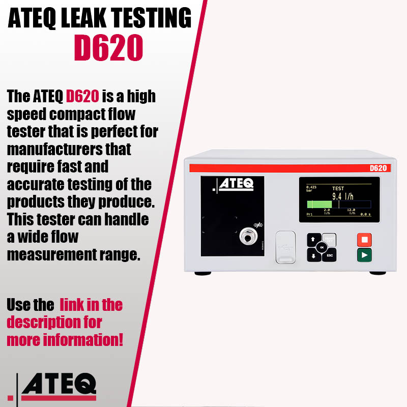 ATEQLeakTest's tweet photo. ✨D620 features &amp; benefits ✨
✅Flow measurement in direct or indirect testing 
✅Continuous measuring mode 
✅Automatic calibration check 
✅128 programs

Learn more about how the D620 can work for you: 
https://t.co/oQbfeLThlO https://t.co/VlTcV2fc23