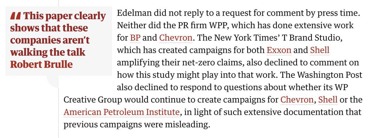 Kevin_Matthews_'s tweet image. Highlighting the culture of #deepcapture linking together big PR &amp;amp; advertising firms with corporate media in #climateactiondenial…

theguardian.com/environment/20…

HT @amywestervelt