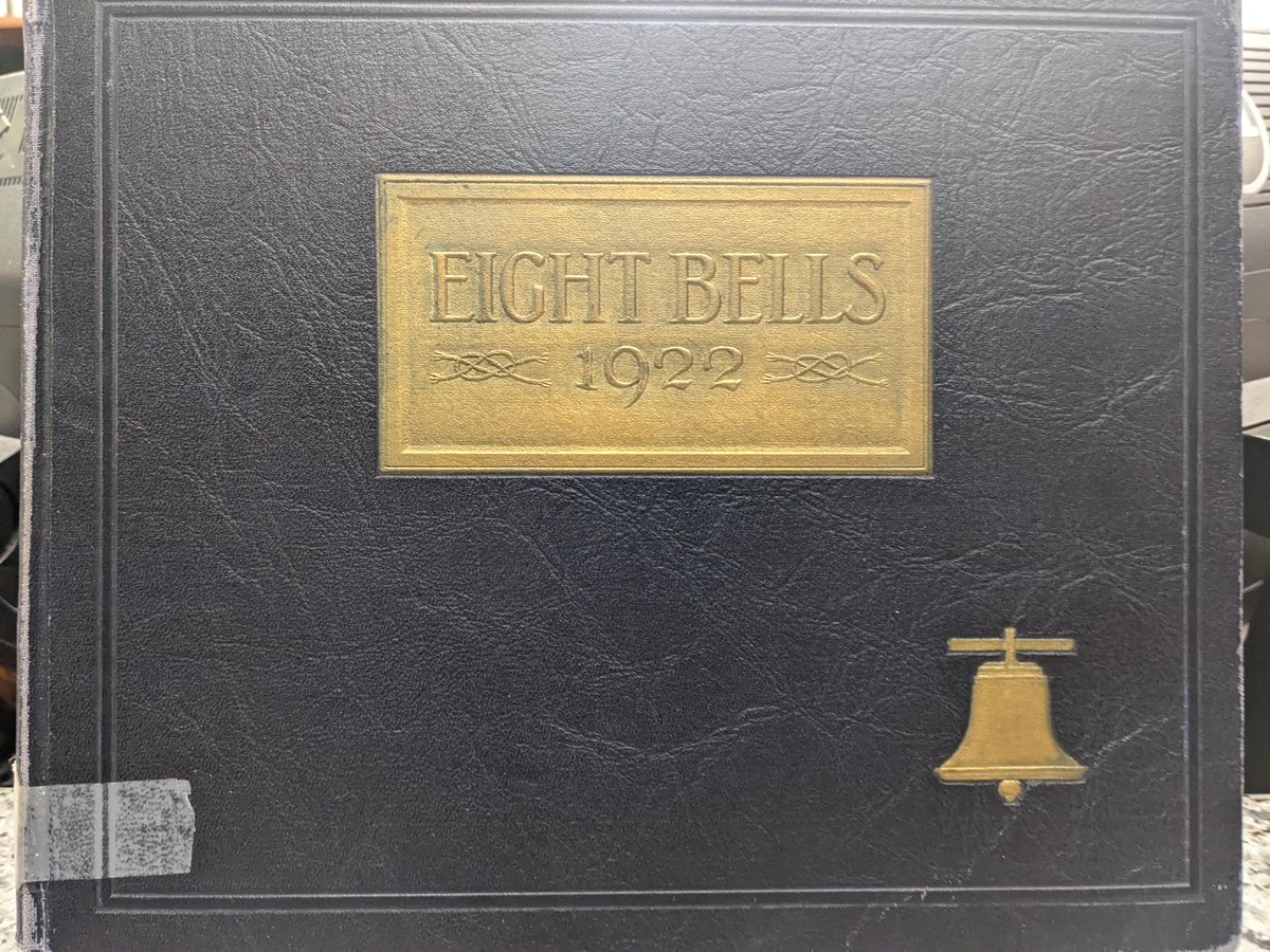 SBLuceLibrary's tweet image. Superintendent of the New York Nautical State School, John S. Baylis, published the first "Eight Bells" Yearbook in 1922. You can look through one of the few surviving yearbooks at the circulation desk!