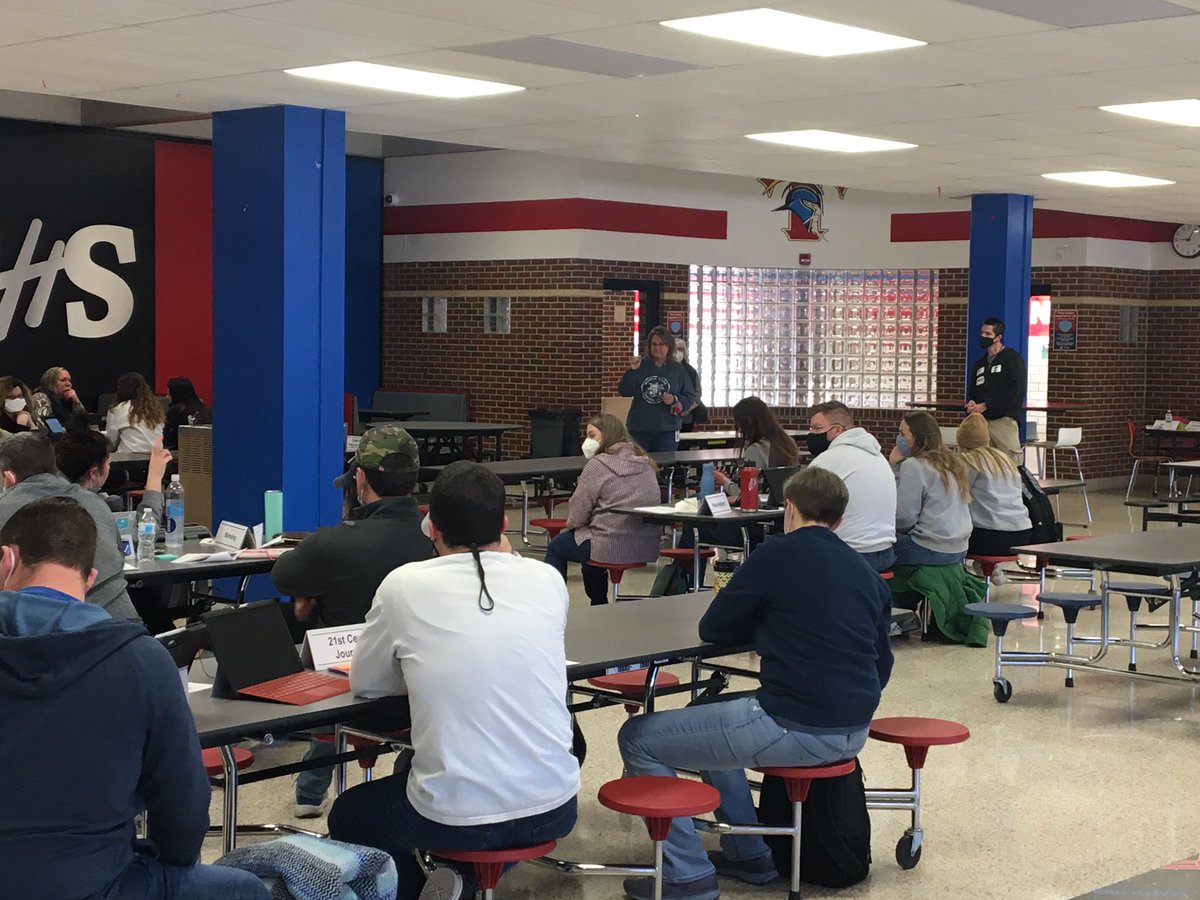 #cte business and communication teachers collaborating about #srg #wpsfutureready