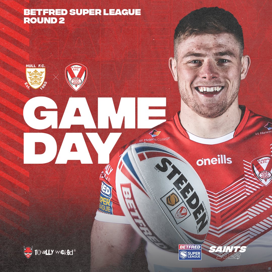 𝗥𝗲𝗮𝗱𝘆 𝗳𝗼𝗿 𝗥𝗼𝘂𝗻𝗱 𝟮! ✊

🆚 <a href="/hullfcofficial/">Hull FC</a> 
🏆 <a href="/SuperLeague/">Betfred Super League</a> 
🏟️ MKM Stadium
⏳ 12.30pm kick off
📺 <a href="/C4Sport/">Channel 4 Sport</a> 
🎟️ Tickets available on the gate

#COYS