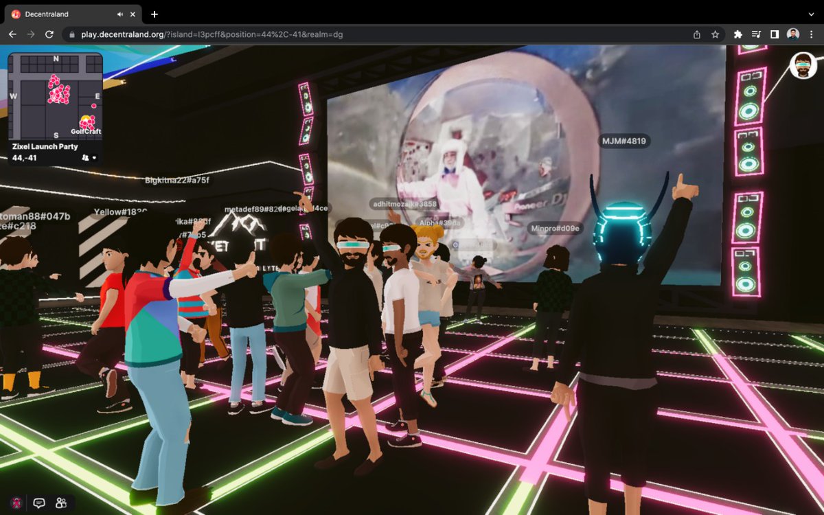 utopiaclub_'s tweet photo. wen we are going party on @decentraland , thankyou so much  @zipmexindonesia for this awesome event !! #ZIXEL https://t.co/DZlmrirXvc