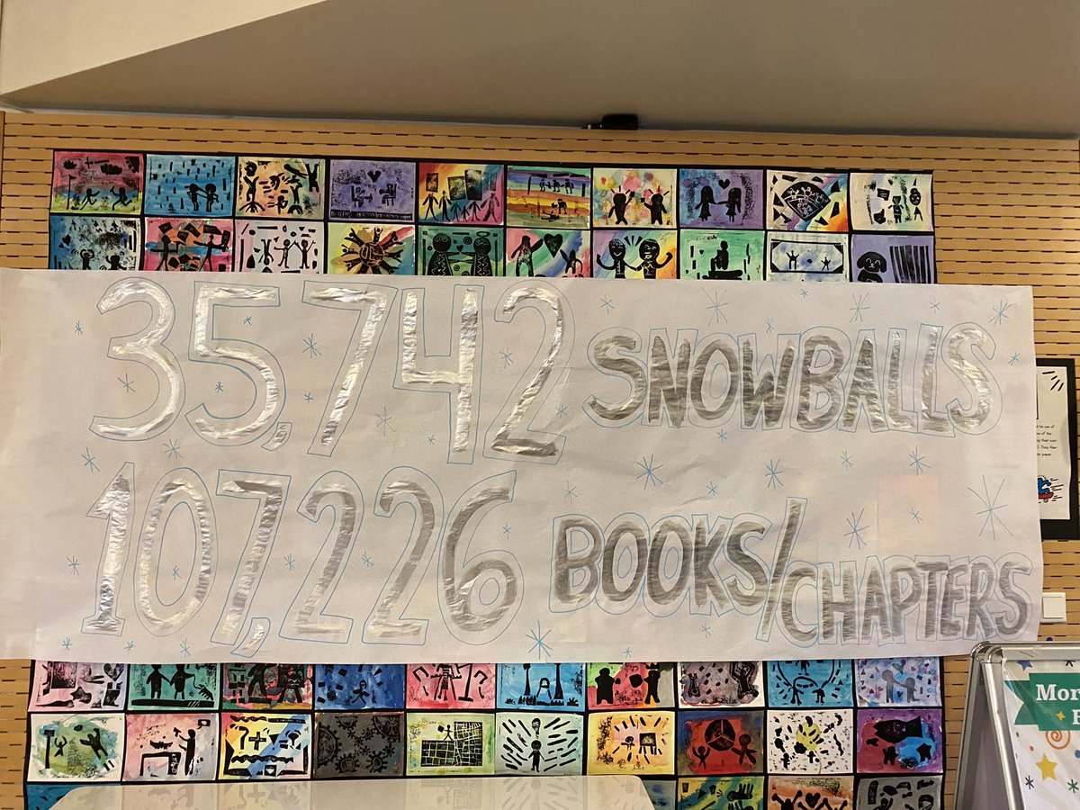 So proud of my Elementary Readers <a href="/FIS_School/">Frankfurt Int School</a>.  Today we concluded our 6 week Snowball Slam.  They read 107,226 books/chapters!