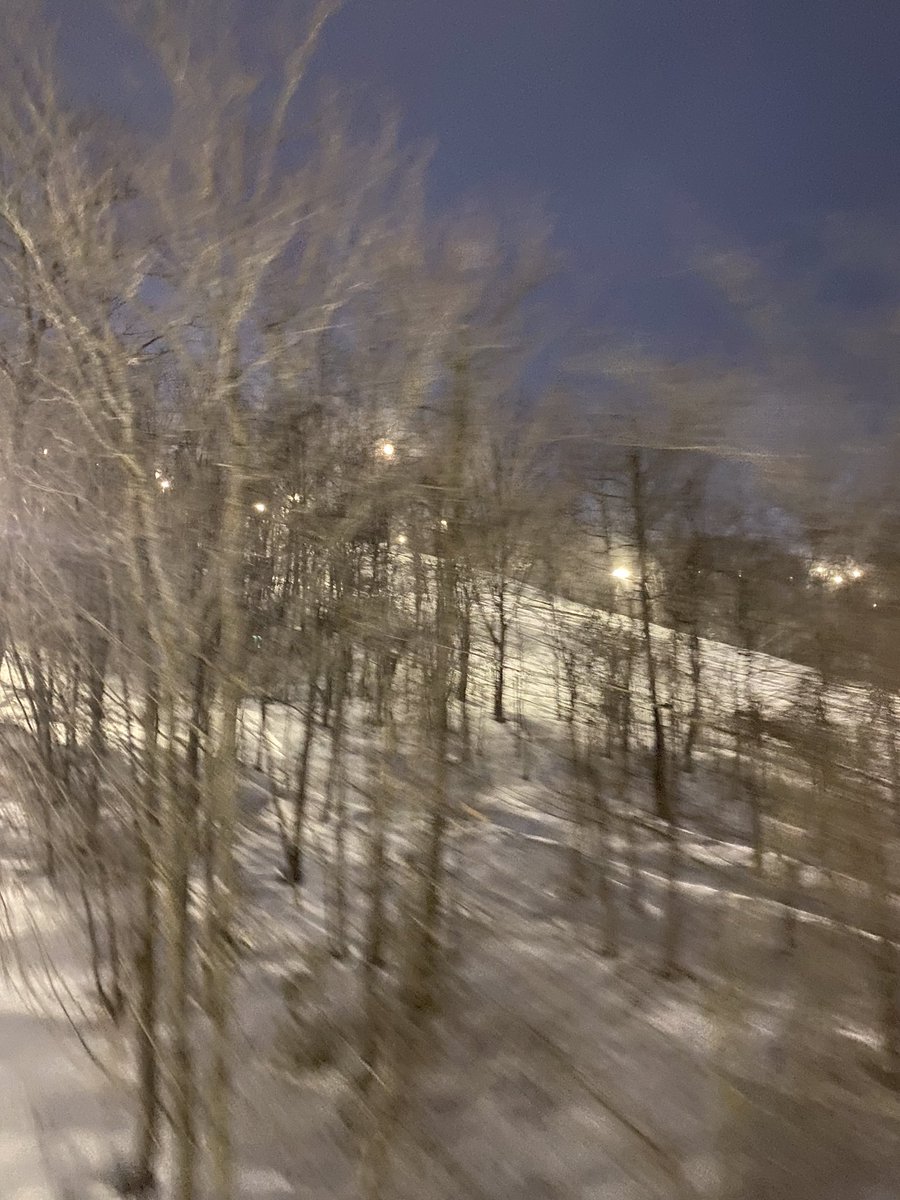 There is a moon in there some where. <a href="/BlueMtnResort/">Blue Mountain Resort</a>  sunrise skiing