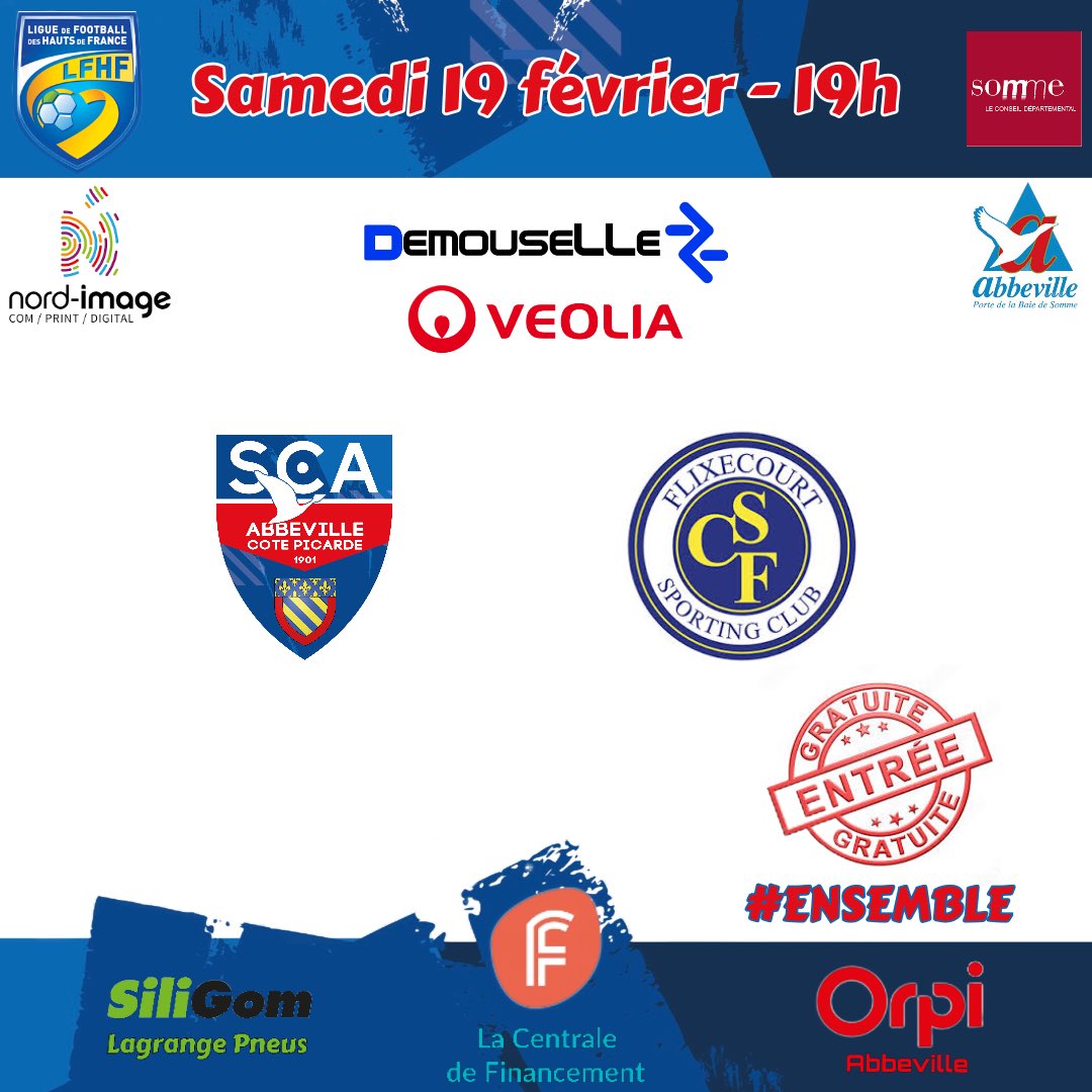 TOUS À DELIQUE DEMAIN !!!

Retour à la compétition pour notre réserve en Challenge du District face à Flixecourt. 

Entrée gratuite - Pass Sanitaire obligatoire