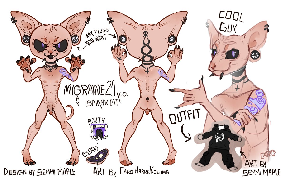 CKolumb's tweet photo. My naked man got a ref sheet :]] 
#furryart #furry #furryartist https://t.co/ehrcbkCcFk
