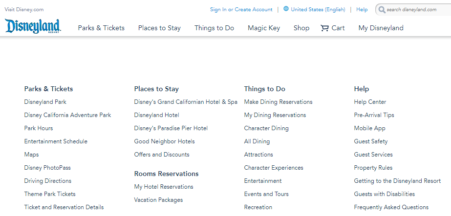 Is the @Disneyland website completely broken? I can't figure out how to buy tickets or reserve a slot. Navigating the website I get the same page with no errors. Every page just this. https://t.co/iE6zYEAeCA