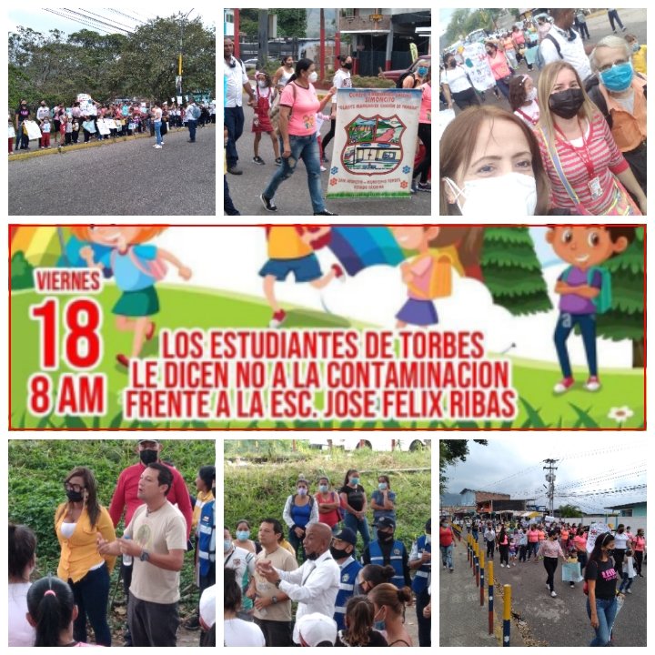 18 Febrero Participación en el Municipio Torbes Caminata Ecológica No a la Contaminacion Frente a la Escuela José Félix Ribas Presentes Misión Árbol y Enlaces, Comunidades Educativas, OBE, Movimiento Bolivariano de Familia y los Organismos del Municipio.
Gracias.