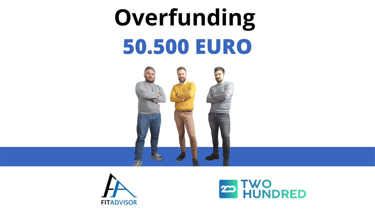 ✅ Overfunding 50.500 euro raccolti in 45 giorni!
⏰ -14 giorni alla fine della campagna attiva su <a href="/200crowd/">200Crowd</a> 
👉 Diventa socio del progetto Fitadvisor a partire da 500 euro.
➡️ Scopri come: bit.ly/3L6g4vO
#Fitadvisor #crowdfunding #impattosociale #digitalizzazione