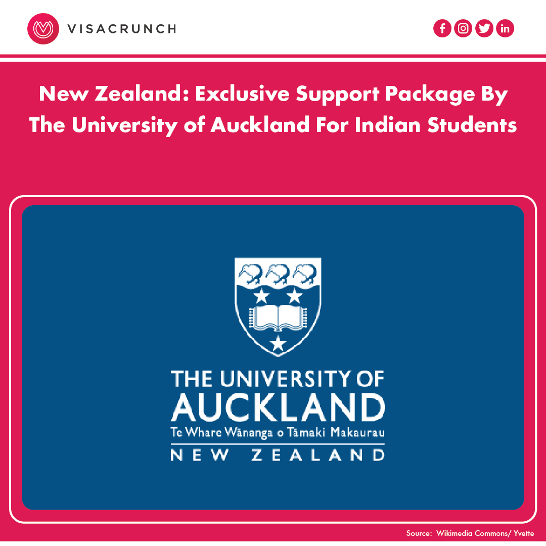 #VisaCrunch: New Zealand: Exclusive Support Package By The University of Auckland For Indian Students

Read more: visacrunch.com/new-zealand-ex…

#India #MastersProgramme #STEMStudents #StudyInNewZealand #TravelToNewZealand #UndergraduateStudents #UniversityOfAuckland #WorkInNewZealand