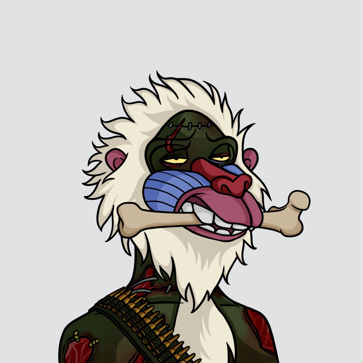 alphamandrills's tweet photo. How’s it going #OasisNetwork community? 

Zombie Mandrill on duty today!☠️🦍🌹 https://t.co/UVzHbfyw7t