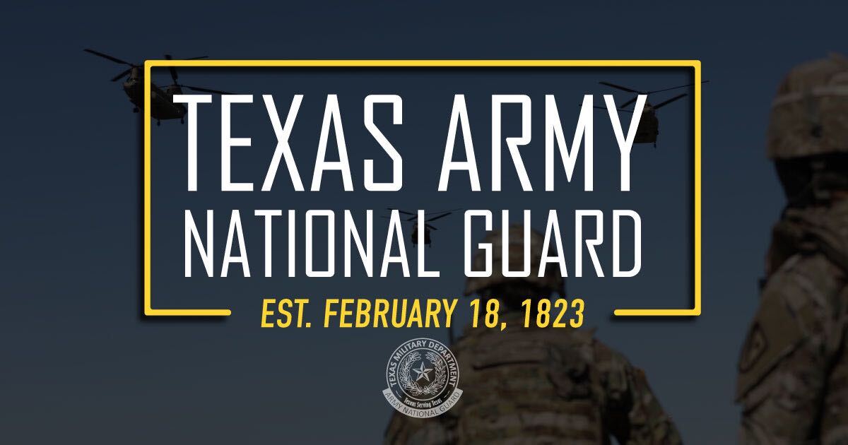 For almost 200 years, the Texas Army National Guard has played a crucial role in defending freedom overseas and keeping Texans safe at home. On behalf of all Texans, we are grateful for the sacrifices of Texas Army National Guard Members and their families.