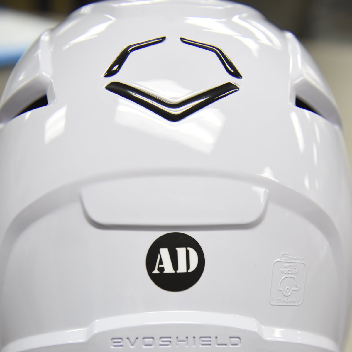 PointParkSports's tweet photo. ⚾️ @PPUBaseball helmets this year have AD on the back in honor of Alexis Dominguez #RIP #Family @EvoShield 🙏💪 https://t.co/5KdkD7yflc
