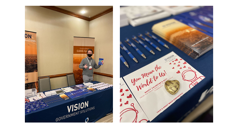 Vision_Gov's tweet photo. The Vision Team was excited to reconnect with our friends in Minnesota at the 2022 MACO Annual Conference - we're thankful for your conversations and excited for new opportunities! We can't imagine a better group to share some Valentine's Day cheer with. https://t.co/QjKEvss0w1