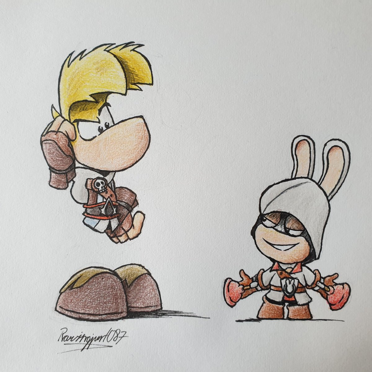 Jur_1087's tweet photo. Have no fear, Ezio's here!
But he wasn't available, so I had to use this guy. π
Enjoy... I hope.
#Rayman #fanart #Rabbids #RabbidEzio #AssassinRay #AssassinsCreed #AssassinsCreedTheEzioCollection #Ubisoft #ArtistOnTwitter https://t.co/XNHeCwBNgL