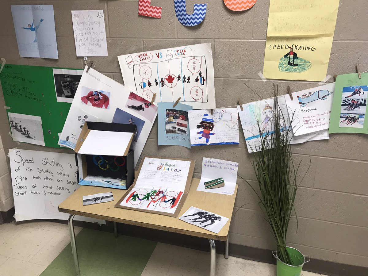 Spatarograde1's tweet photo. Our amazing Winter Olympics projects! Well done grade 1’s. @allistonunion https://t.co/Xq6W3KvOOp