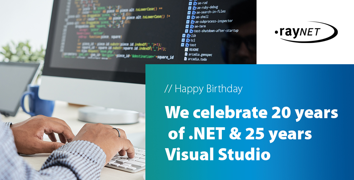 raytweets's tweet image. This week we celebrate the anniversary of the developer platform @dotnet and @VisualStudio 🥳

As a software vendor in Enterprise Application Lifecycle Management, we can no longer imagine our daily work without these products!

#Microsoft #Raynet #dotnetlovesme #Dotnet