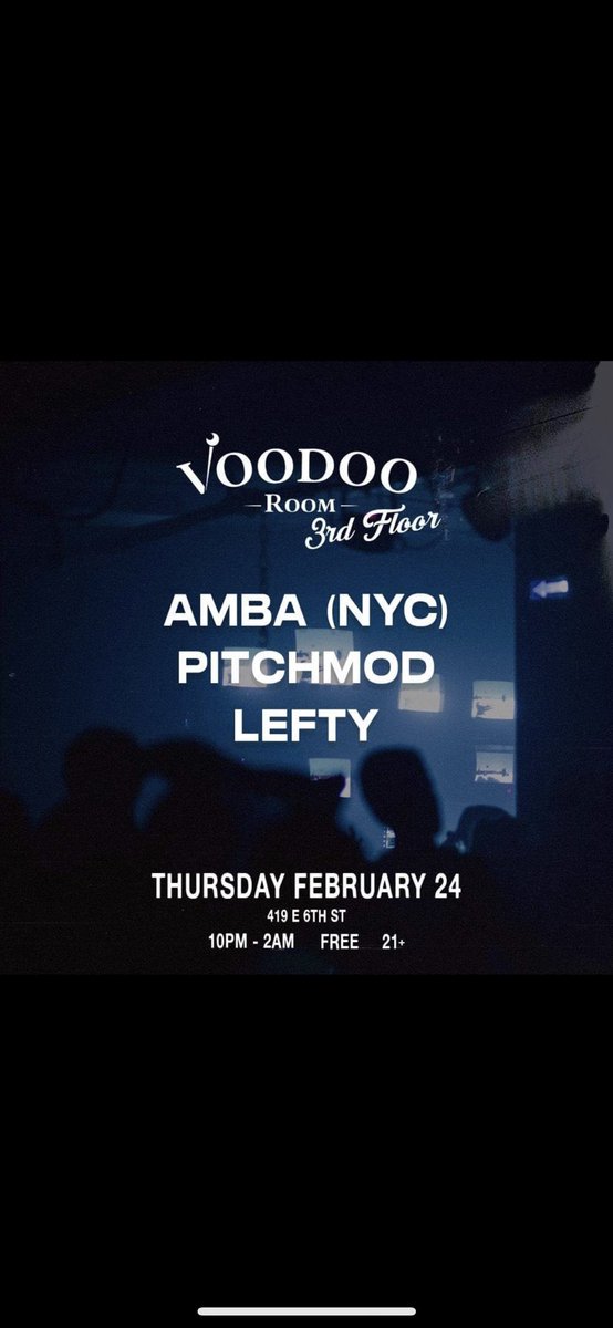 Amba2's tweet photo. Austin I’ll be serving some tunes next Thursday!! Come thru 🎉🥳 https://t.co/Il4rz7gd0q