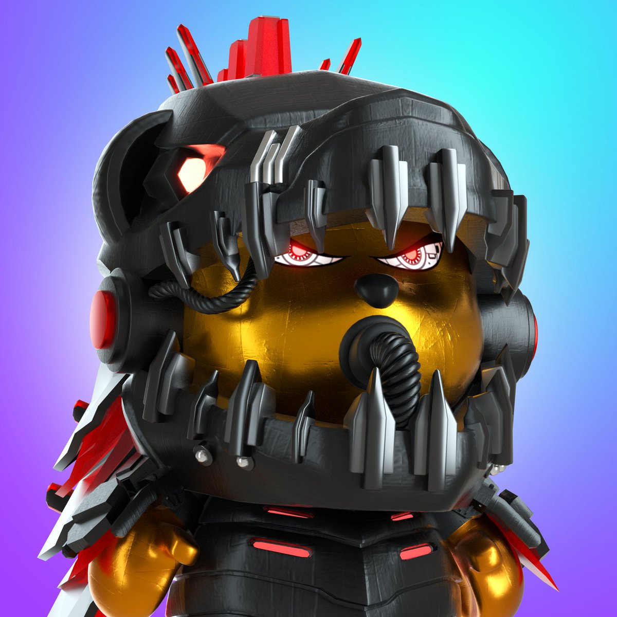 Heartbreak_bear's tweet photo. 👀HBB 1/1 Reveal!🤩
🦖Our MechGodjira Bear🐻
Scary or cute?

🎉1/1 REVEAL Giveaway🎉
🎁3 x HBB S2 WL
🙀Limited Time Invite: https://t.co/lW7SviU3Lp

➡️ Tag 3 friends, Follow, Like and RT
➡️ Join Discord &amp; say RAWR!
➡️ RT our pinned tweet

#NFTGiveaway #nftdrop #nftcommunity #nft https://t.co/dcKrOW2f7C