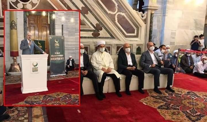 Camiye kürsüleriyle girdiler. Görüntüleri bu cuma ve her cuma yayınlayacağız. Yayınladığımız 32.cuma