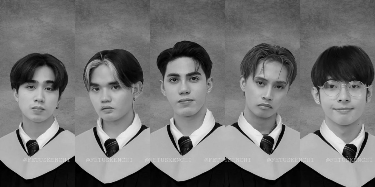 FETUSKENCHI's tweet photo. SB19 wearing toga with their yearbook message (featuring their iconic lines)

—a thread; 

#SB19 @SB19Official https://t.co/iedCWbHfb0