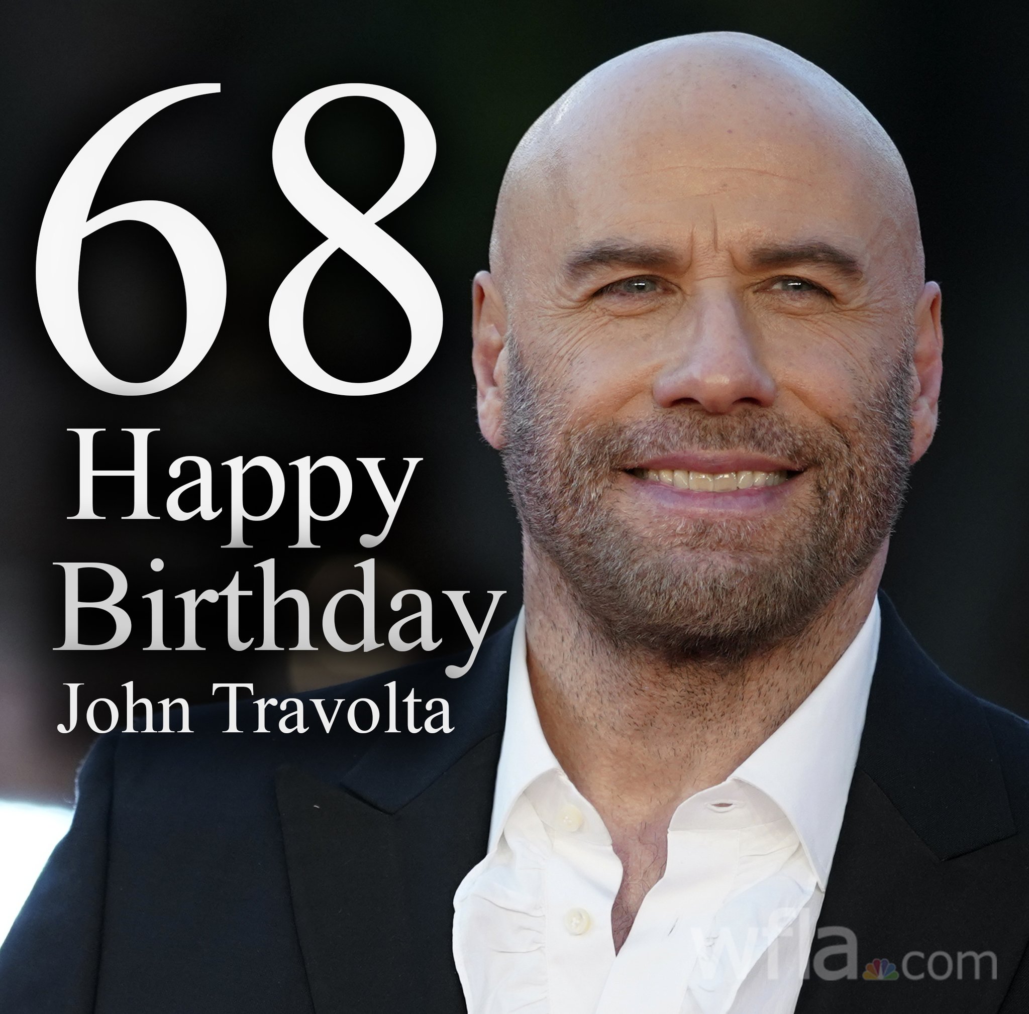 Join us in wishing a happy 68th birthday to actor John Travolta!  