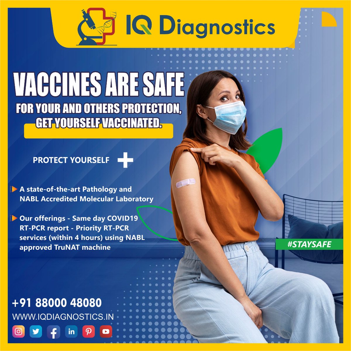 Same day COVID19 RT-PCR report. Priority RT-PCR services (within 4 hours) using NABL approved TruNAT machine. #Covid19 #rtpcr #Covid19Test #diagnosticservices #testingservices #expertdoctors
#labinnoida #noida