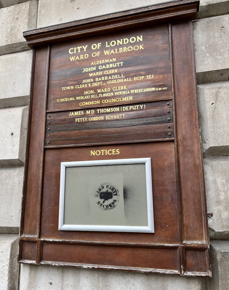 James Thomson CBE (@jmdt999) on Twitter photo With the upcoming City wide elections, election notices will be published on Ward notice boards
<a href="/PeterBennett125/">Peter Bennett</a> & myself will be seeking re-election in Walbrook the ❤️ of the City of London
Our board is on Mansion House which is also usually our polling station With the upcoming City wide elections, election notices will be published on Ward notice boards
<a href="/PeterBennett125/">Peter Bennett</a> & myself will be seeking re-election in Walbrook the ❤️ of the City of London
Our board is on Mansion House which is also usually our polling station