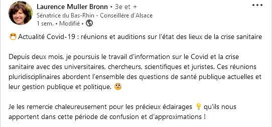 antifouchiste's tweet photo. ! Alerta Antifouchista ! 

La sénatrice du Bas-Rhin @MullerBronnL invite les chefs  fouchistes de reinfocovid, 
à déblatérer crise sanitaire et complotine... Dans un luxueux 4⭐à deux pas du Sénat, avec vos thunes. https://t.co/4we5T3MX60