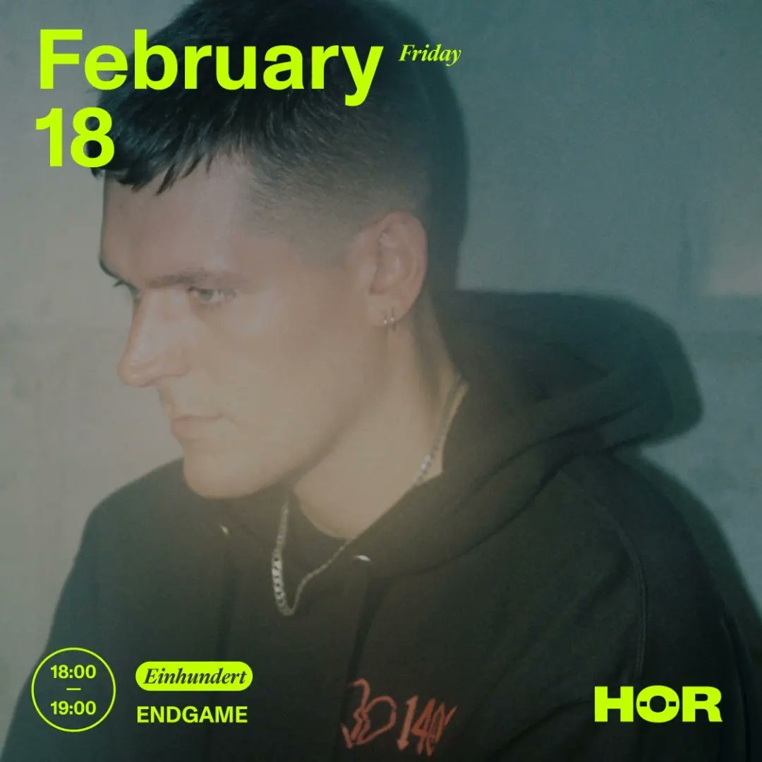Einhundert on HÖR Berlin tonight with my guys <a href="/SHESDRUNK/">DRUNK IN LOVE</a> and <a href="/__ENDGAME__/">ENDGAMƎ</a>