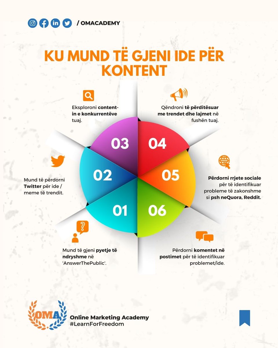 OMAcademyAL's tweet photo. Është krejtësisht normale t'ju shterojnë idetë.🤔

🙈 Këtu janë disa burime nga ku mund të gjeni kontentin e duhur.
.
.
#oma #omatrainings #omanetwork #learnforfreedom #socialmediamanager #socialmediamarketing #content #contentcreator https://t.co/T1kFf0n1Oc